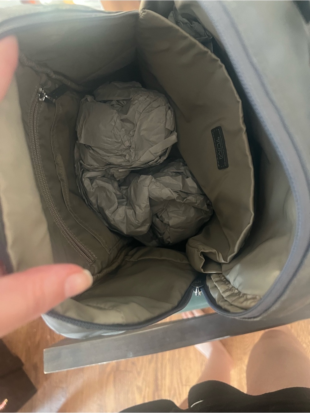 Tumi Gray Nylon Travel Backpack - Picture 5 of 5